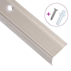 vidaXL L-shaped Stair Nosing 5 pcs. Aluminum 90cm Champagne