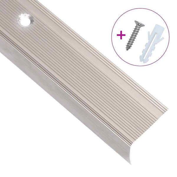 vidaXL L-shaped Stair Nosing 5 pcs. Aluminum 90cm Champagne