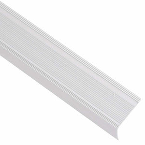 vidaXL L-Shaped Stair Nosing Profiles 15 pcs. Aluminum 100 cm Silver