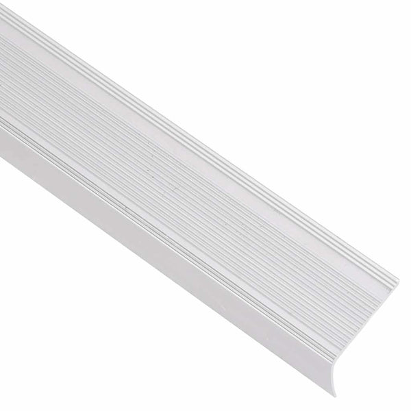 vidaXL L-Shaped Stair Nosing Profiles 15 pcs. Aluminum 100 cm Silver
