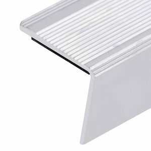 vidaXL L-Shaped Stair Nosing Profiles 15 pcs. Aluminum 100 cm Silver