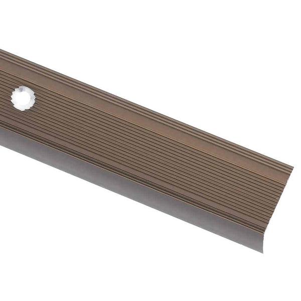 vidaXL L-shaped Stair Nosing 15 pcs. Aluminum 100cm Brown