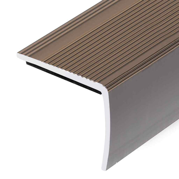 vidaXL L-shaped Stair Nosing 15 pcs. Aluminum 100cm Brown