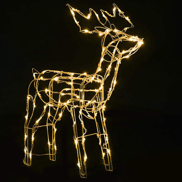 vidaXL 3-Piece LED Reindeer Set Christmas Decoration 229 LEDs