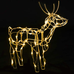 vidaXL 3-Piece LED Reindeer Set Christmas Decoration 229 LEDs