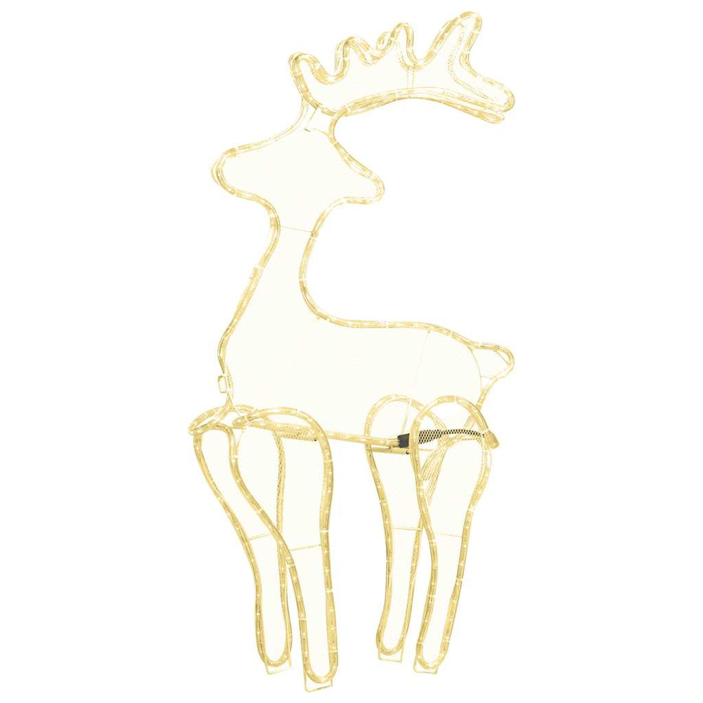 vidaXL Reindeer Christmas Decoration with Mesh 306 LEDs 60x24x89 cm