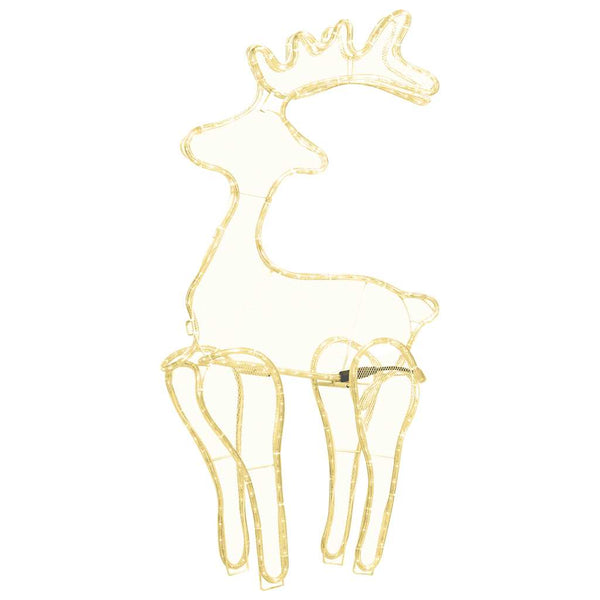 vidaXL Reindeer Christmas Decoration with Mesh 306 LEDs 60x24x89 cm