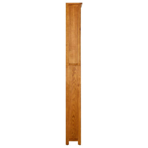 vidaXL Bookcase with 7 Compartments 90x22.5x200 cm Solid Oak Wood