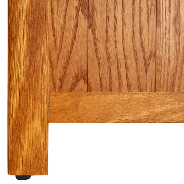 vidaXL Bookcase with 7 Compartments 90x22.5x200 cm Solid Oak Wood