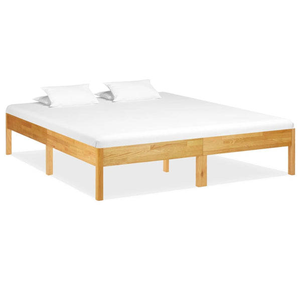vidaXL Solid Oak Bed 180x200 cm