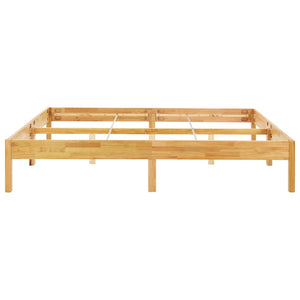 vidaXL Solid Oak Bed 180x200 cm