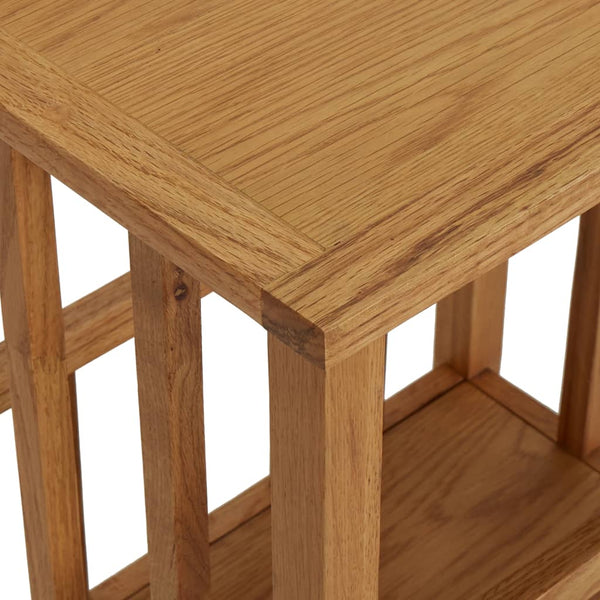 vidaXL Newspaper Table 45x35x55 cm Solid Oak Wood