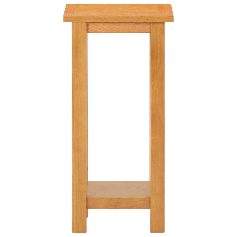 vidaXL Side Table 27x24x55 cm Solid Oak Wood