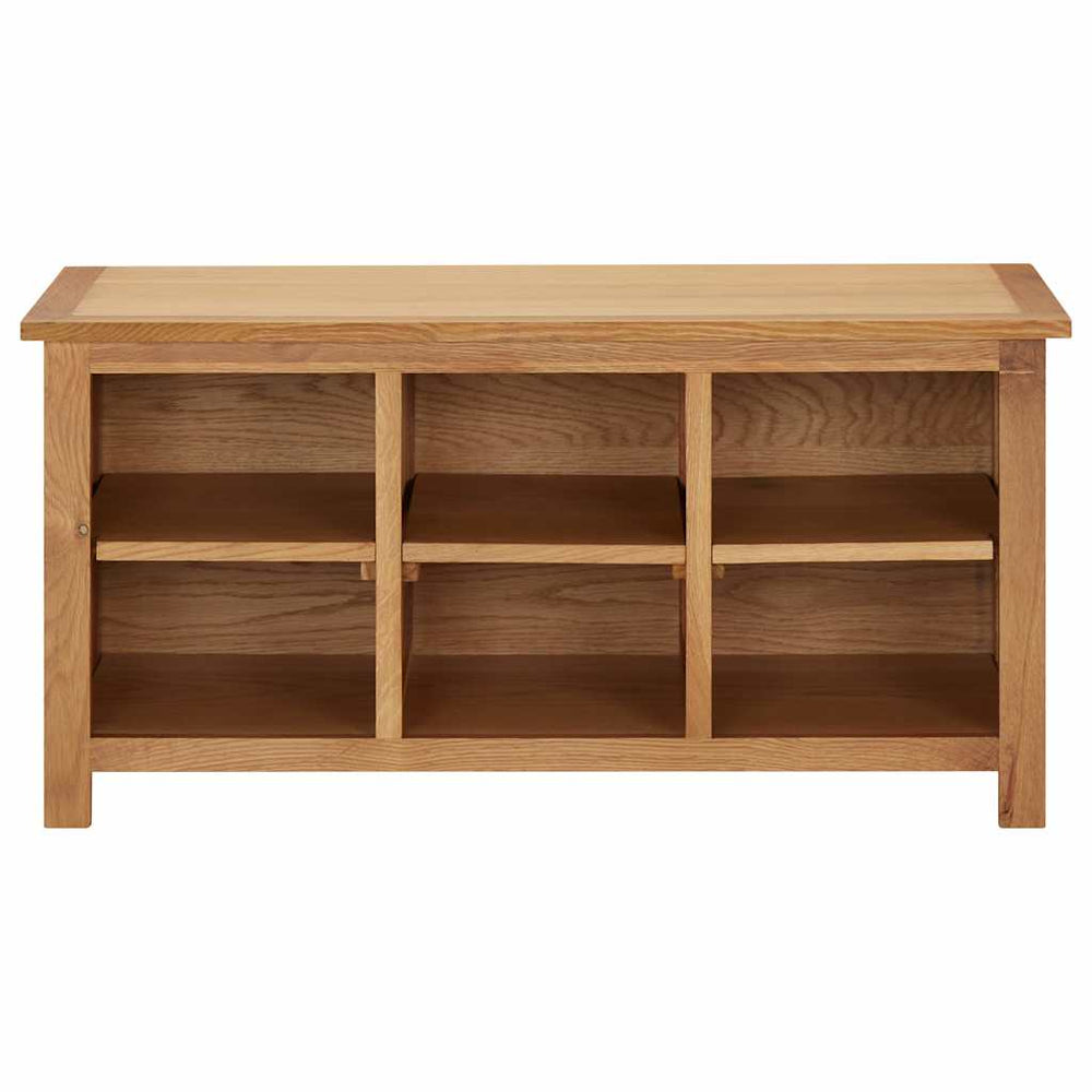 vidaXL Shoe Rack 90x37x45 cm Solid Oak