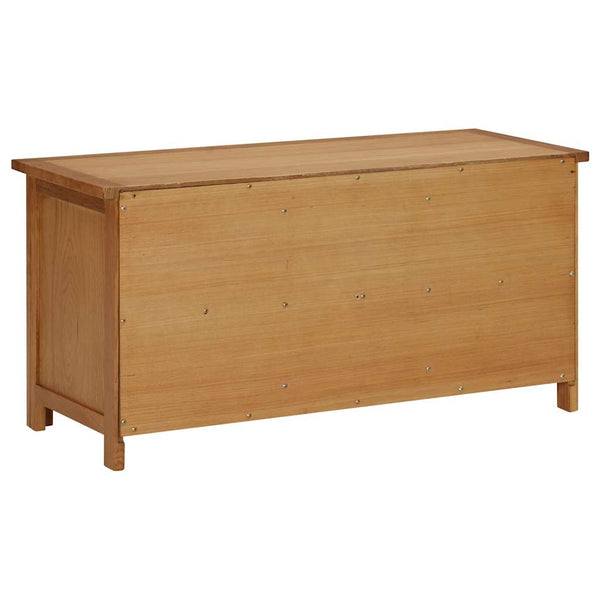 vidaXL Shoe Rack 90x37x45 cm Solid Oak