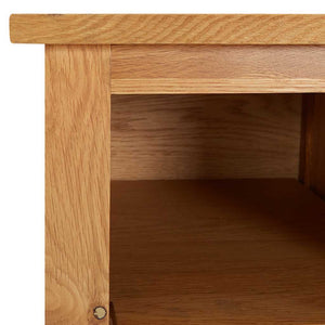 vidaXL Shoe Rack 90x37x45 cm Solid Oak