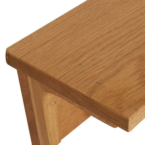 vidaXL Wall Coat Rack 90x16x16 cm Solid Oak