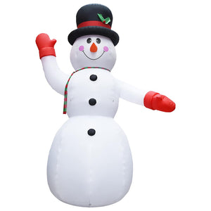 vidaXL Inflatable Snowman with LED Lights for Christmas IP44 600 cm XXL