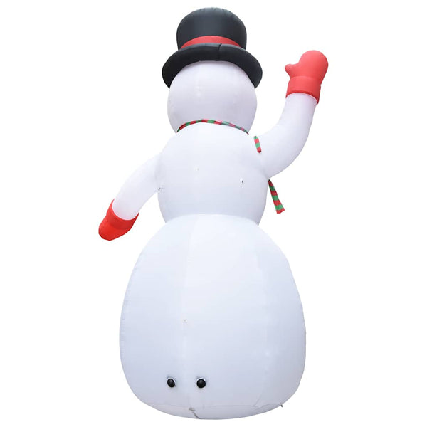 vidaXL Inflatable Snowman with LED Lights for Christmas IP44 600 cm XXL