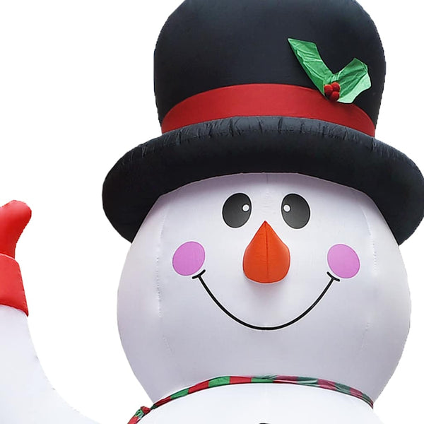 vidaXL Inflatable Snowman with LED Lights for Christmas IP44 600 cm XXL