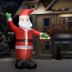 vidaXL Inflatable Santa Claus with LEDs Christmas Decoration IP44 4.5 m