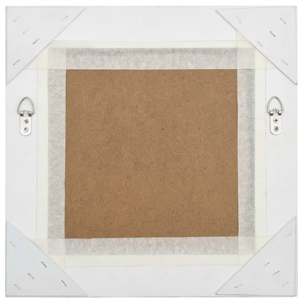 vidaXL Baroque Style Wall Mirror 40x40 cm Silver