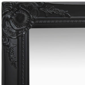 vidaXL Baroque Style Wall Mirror 40x40 cm Black