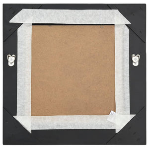 vidaXL Baroque Style Wall Mirror 40x40 cm Black