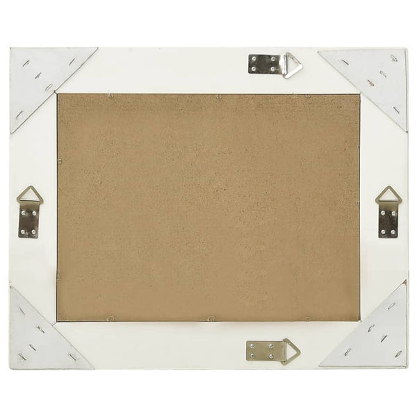 vidaXL Wall Mirror Baroque Style 50x40 cm White