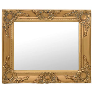 vidaXL Baroque Style Wall Mirror 50x40 cm Golden