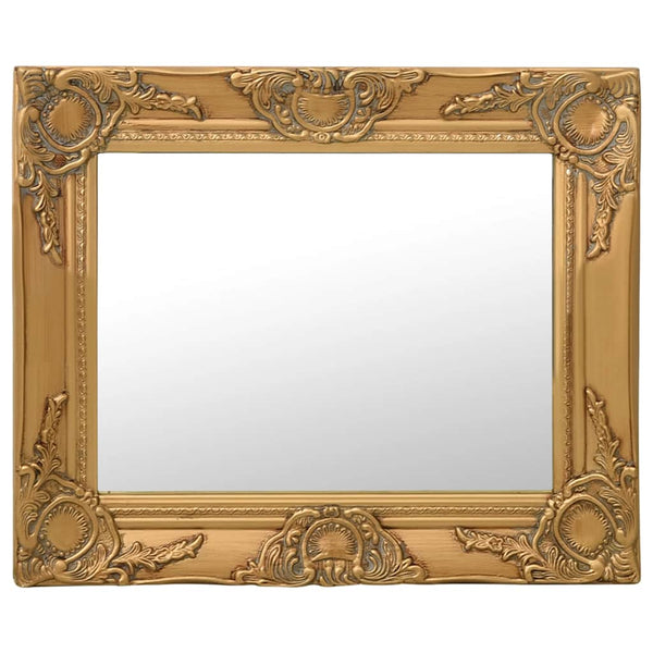 vidaXL Baroque Style Wall Mirror 50x40 cm Golden