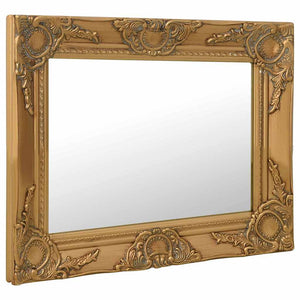 vidaXL Baroque Style Wall Mirror 50x40 cm Golden