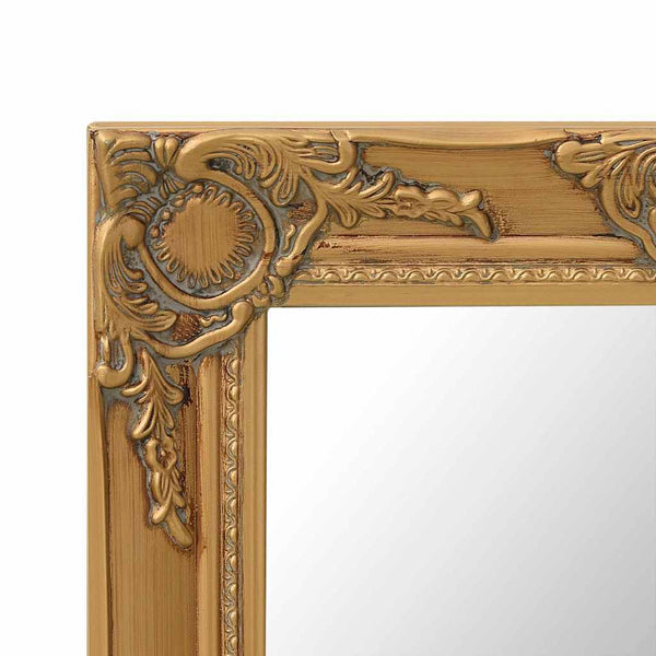 vidaXL Baroque Style Wall Mirror 50x40 cm Golden