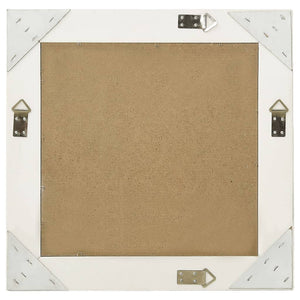 vidaXL Baroque Style Wall Mirror 50x50 cm White