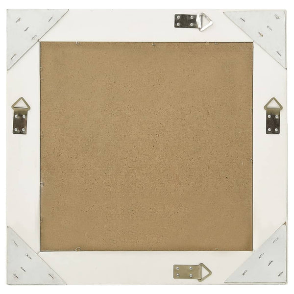 vidaXL Baroque Style Wall Mirror 50x50 cm White