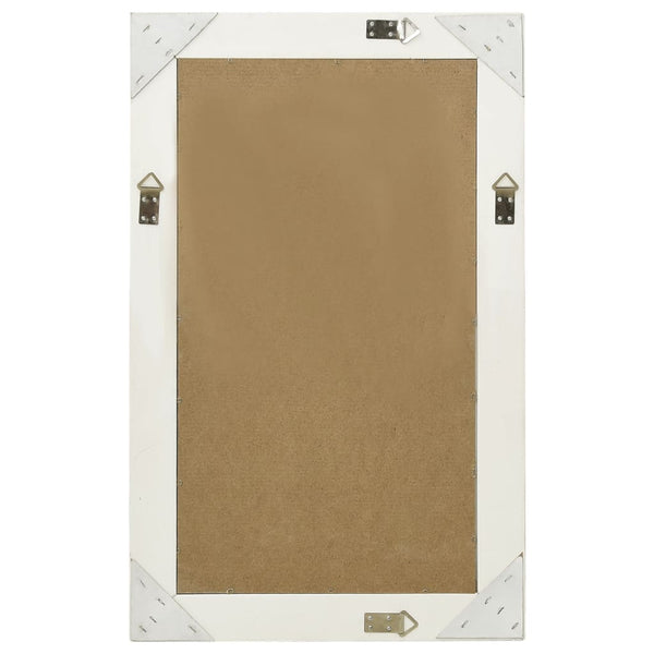 vidaXL Baroque Style Wall Mirror 50x80 cm White