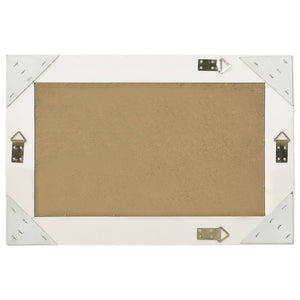 vidaXL Baroque Style Wall Mirror 60x40 cm White