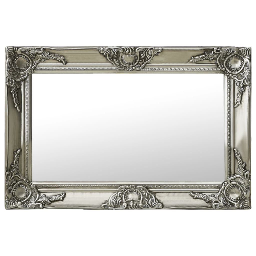 vidaXL Baroque Style Wall Mirror 60x40 cm Silver