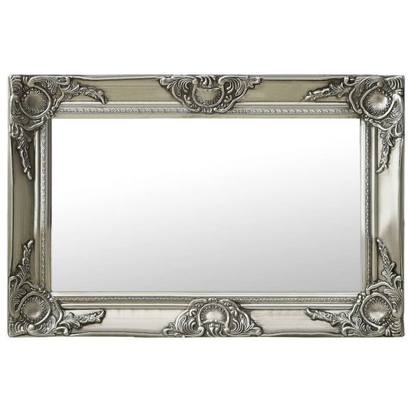 vidaXL Baroque Style Wall Mirror 60x40 cm Silver