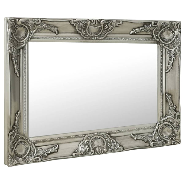 vidaXL Baroque Style Wall Mirror 60x40 cm Silver