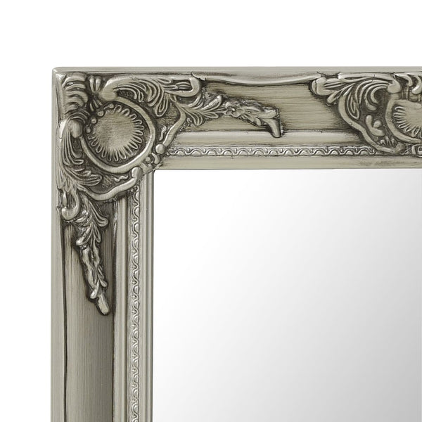 vidaXL Baroque Style Wall Mirror 60x40 cm Silver