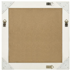 vidaXL Baroque Style Wall Mirror 60x60 cm White