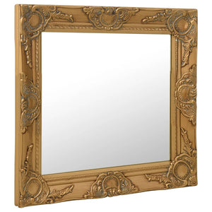 vidaXL Baroque Style Wall Mirror 60x60 cm Golden
