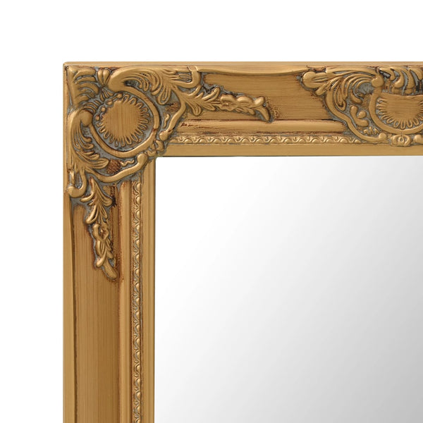 vidaXL Baroque Style Wall Mirror 60x60 cm Golden