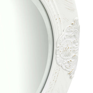 Barock Wandspiegel Weiß 50cm