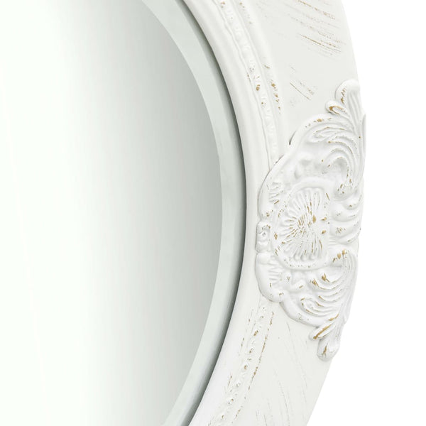 Barock Wandspiegel Weiß 50cm