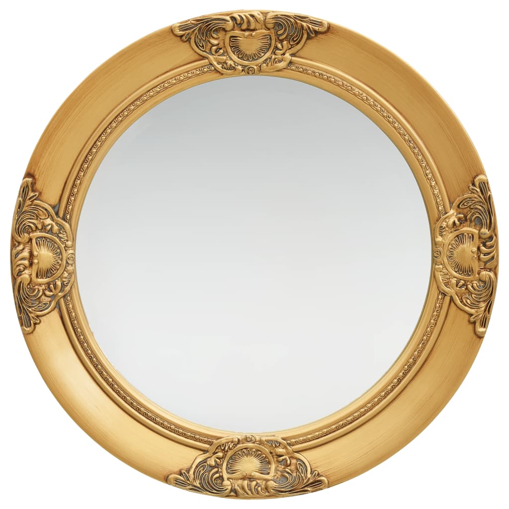 Barock Wandspiegel Golden 50 cm
