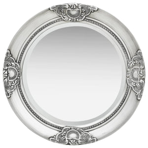 Barock Wandspiegel Silber 50cm