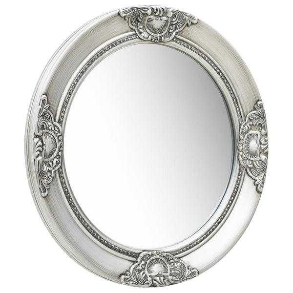 Barock Wandspiegel Silber 50cm