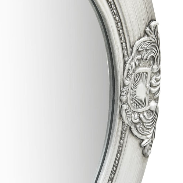 Barock Wandspiegel Silber 50cm
